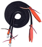 Showman 8' Round Braided Nylon Reins